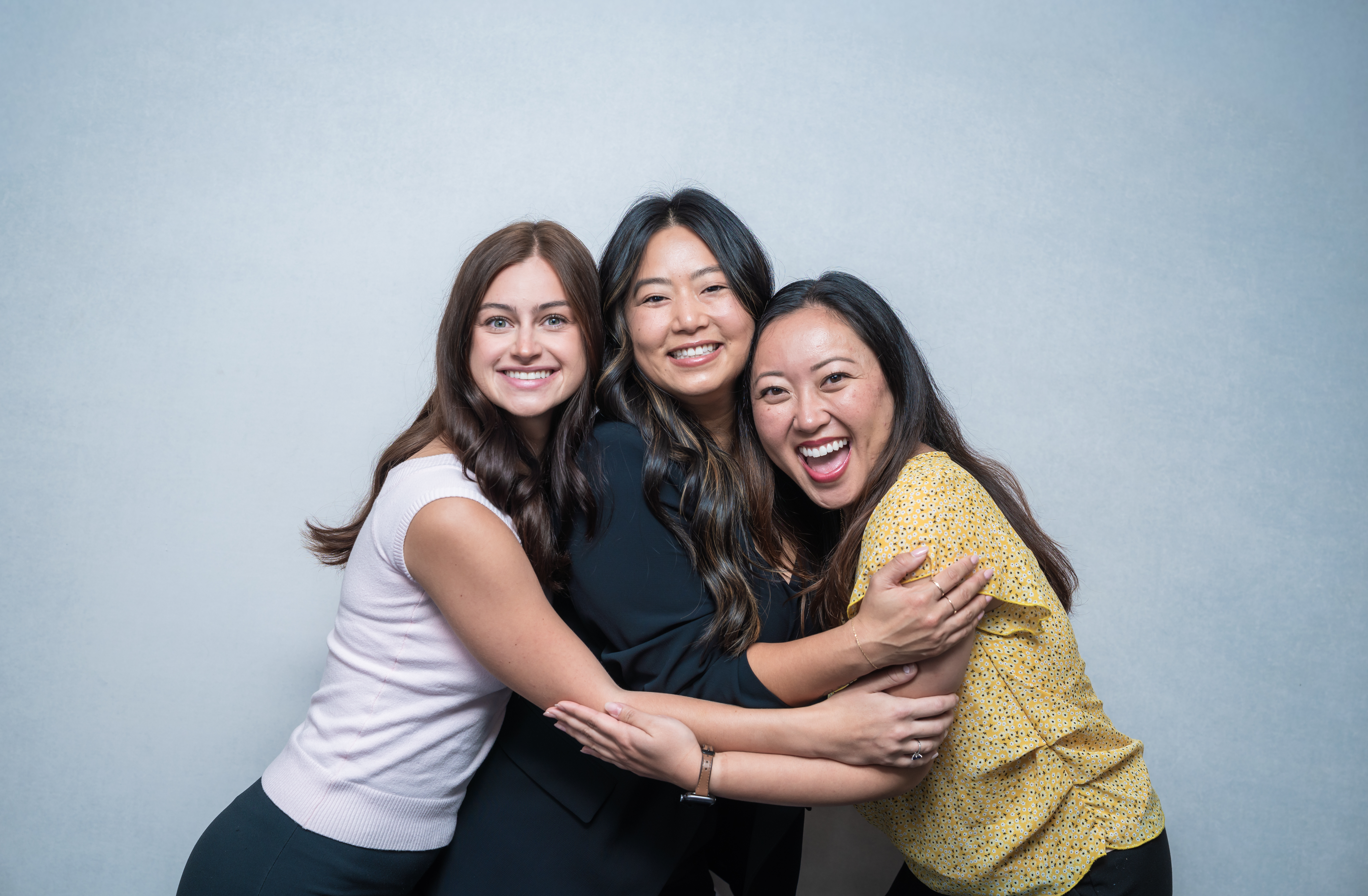 Pictured: Senior Research Coordinators Jessica Lim and Nicole Arima, Research Coordinator Maddie Broyles